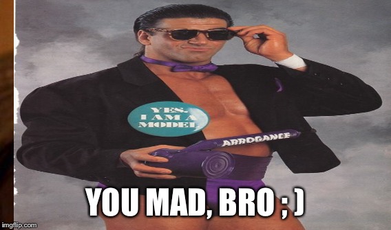 YOU MAD, BRO ; ) | made w/ Imgflip meme maker