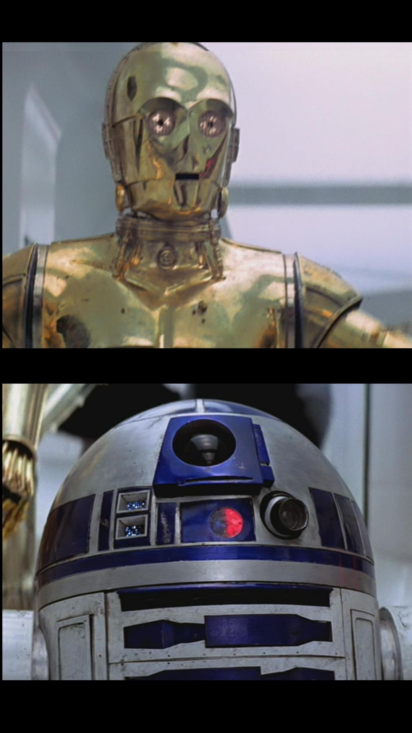 High Quality Star Wars C3PO: This is Madness! R2D2: Madness? THIS IS STAR WAR Blank Meme Template