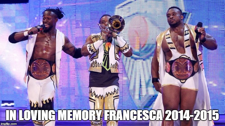 IN LOVING MEMORY FRANCESCA 2014-2015 | made w/ Imgflip meme maker