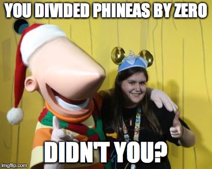 Dividing Phineas by Zero | YOU DIVIDED PHINEAS BY ZERO; DIDN'T YOU? | image tagged in memes | made w/ Imgflip meme maker