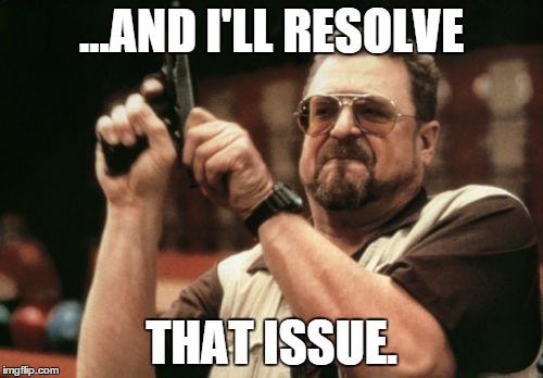 Am I The Only One Around Here Meme | ...AND I'LL RESOLVE; THAT ISSUE. | made w/ Imgflip meme maker