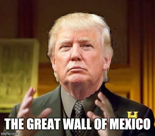Trump Aliens | THE GREAT WALL OF MEXICO | image tagged in trump aliens,memes | made w/ Imgflip meme maker