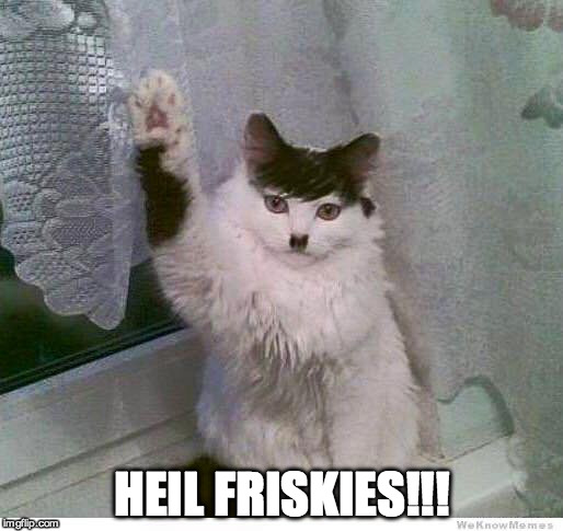 Heil Friskies | HEIL FRISKIES!!! | image tagged in heil friskies | made w/ Imgflip meme maker
