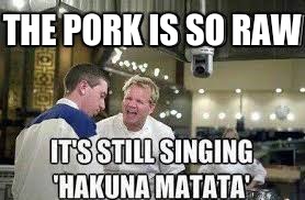 THE PORK IS SO RAW | image tagged in heheh | made w/ Imgflip meme maker