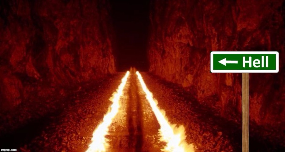 the road to hell is paved with good intentions | . | image tagged in the road to hell is paved with good intentions | made w/ Imgflip meme maker