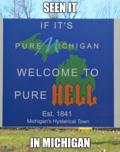 SEEN IT IN MICHIGAN | made w/ Imgflip meme maker