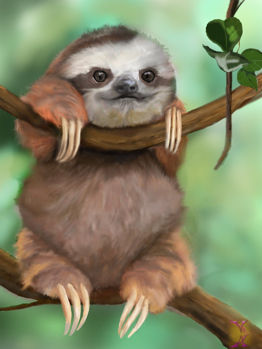 High Quality Baby Sloth1 Blank Meme Template