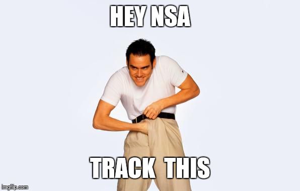 They say  that the government can and does track citizens by their mobile device.  | HEY NSA; TRACK  THIS | image tagged in government,funny stuff,rebellion,tea party | made w/ Imgflip meme maker