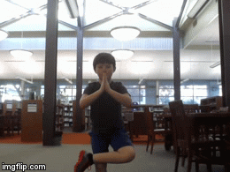 Yoga fail | image tagged in gifs,yoga | made w/ Imgflip video-to-gif maker