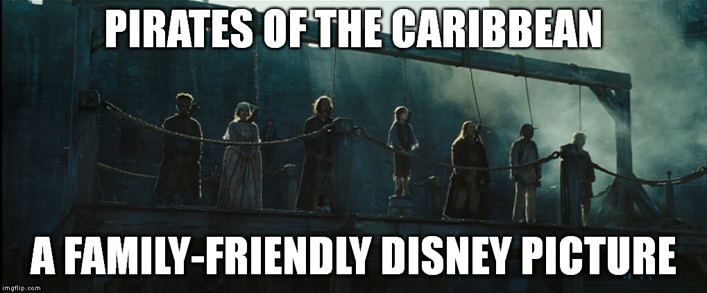 A Family Picture! ~Nostalgia Critic | PIRATES OF THE CARIBBEAN; A FAMILY-FRIENDLY DISNEY PICTURE | image tagged in pirates of the carribean | made w/ Imgflip meme maker