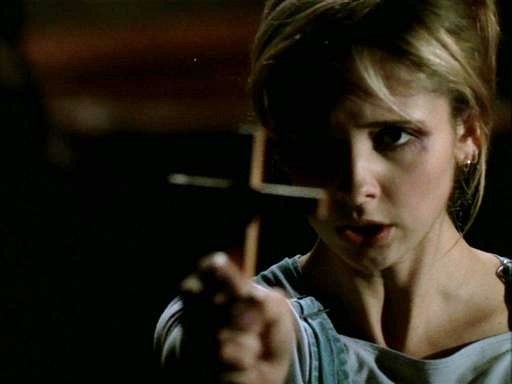 Buffy cross vampire Blank Meme Template