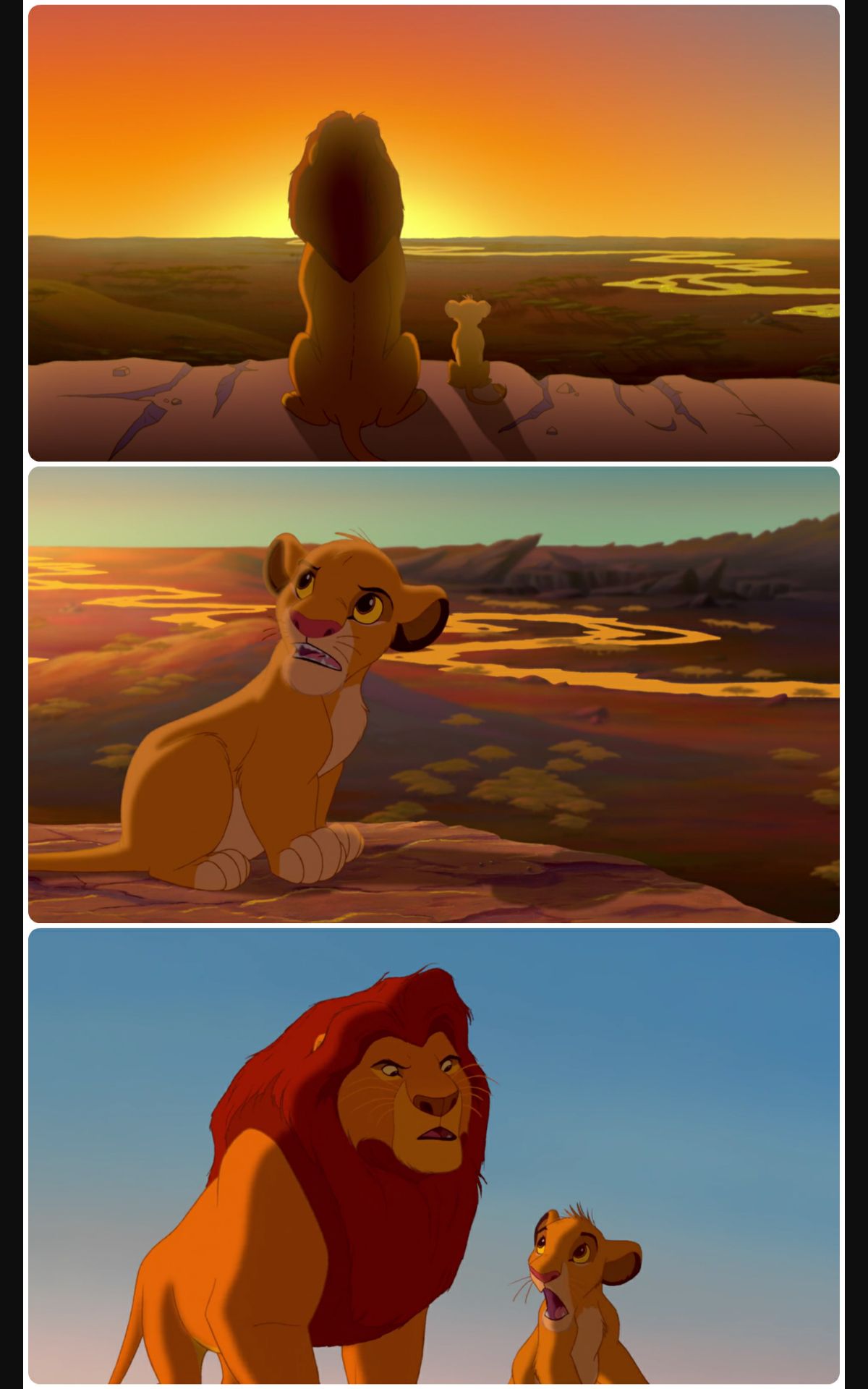 Lion King Shadows Stack Blank Template Imgflip
