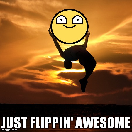 JUST FLIPPIN' AWESOME | made w/ Imgflip meme maker