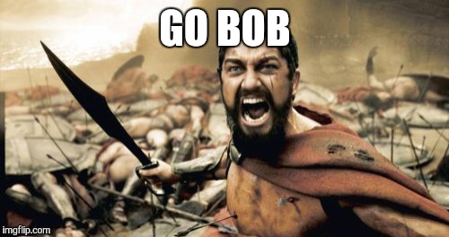 Sparta Leonidas Meme | GO BOB | image tagged in memes,sparta leonidas | made w/ Imgflip meme maker