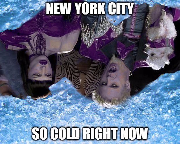 New York City - So Cold Right Now | NEW YORK CITY; SO COLD RIGHT NOW | image tagged in so cold right now,so how right now,new york,new york city,snow | made w/ Imgflip meme maker