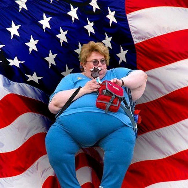 Obese conservative american woman Blank Meme Template