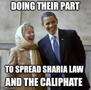 DOING THEIR PART TO SPREAD SHARIA LAW AND THE CALIPHATE | made w/ Imgflip meme maker