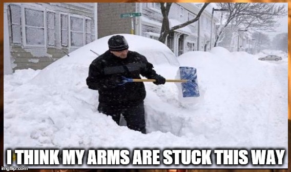 I THINK MY ARMS ARE STUCK THIS WAY | made w/ Imgflip meme maker