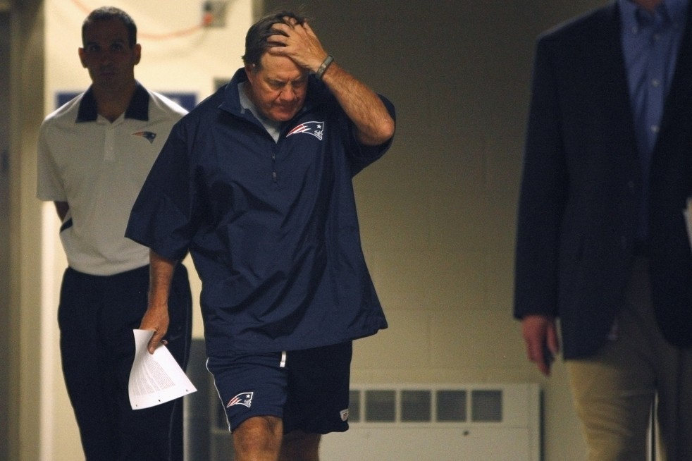 Distraught Bill Belichick Blank Meme Template