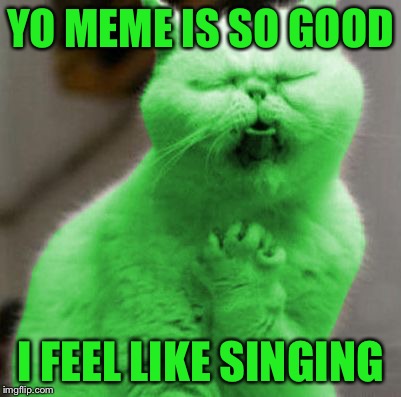 Opera RayCat | YO MEME IS SO GOOD I FEEL LIKE SINGING | image tagged in opera raycat | made w/ Imgflip meme maker