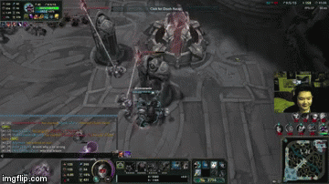 Bitch, I'm Braum! | image tagged in gifs,league of legends,braum,galio,rekt | made w/ Imgflip video-to-gif maker