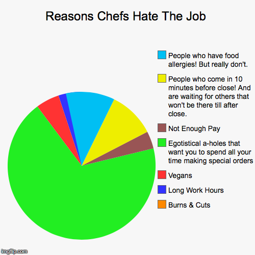 image tagged in funny,pie charts,chef | made w/ Imgflip chart maker