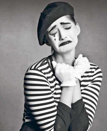 High Quality sad mime Blank Meme Template