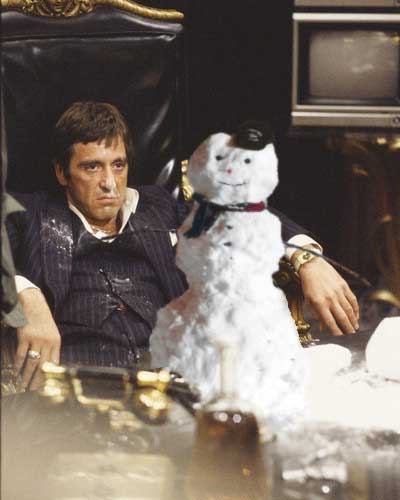 Scarface snowman Blank Meme Template