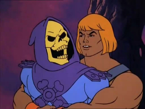 High Quality He Man/Skeletor Gay Blank Meme Template