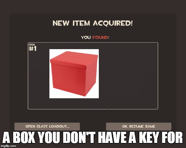 You got tf2 shit | A BOX YOU DON'T HAVE A KEY FOR | image tagged in you got tf2 shit | made w/ Imgflip meme maker