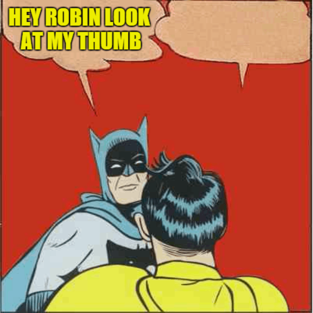 Batman slaps the taste out Robin's mouth, improved with clean language -  Imgflip