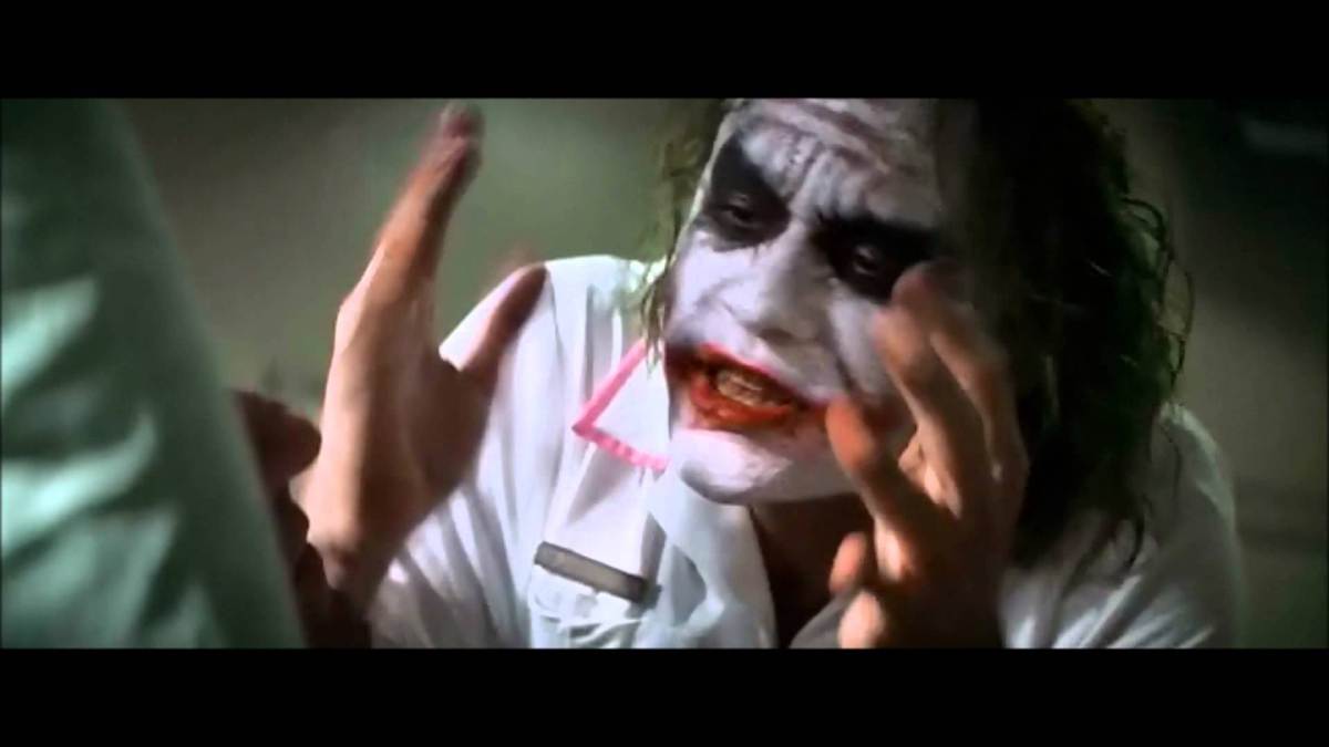 Joker nobody bats an eye Blank Meme Template