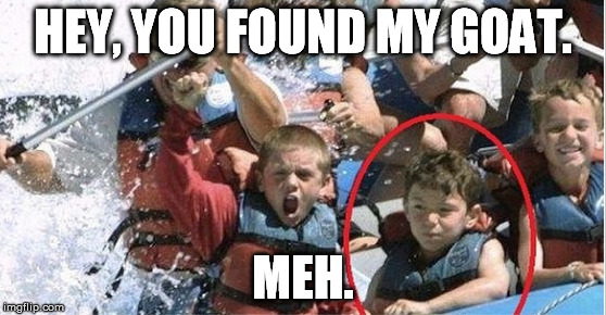 HEY, YOU FOUND MY GOAT. MEH. | made w/ Imgflip meme maker