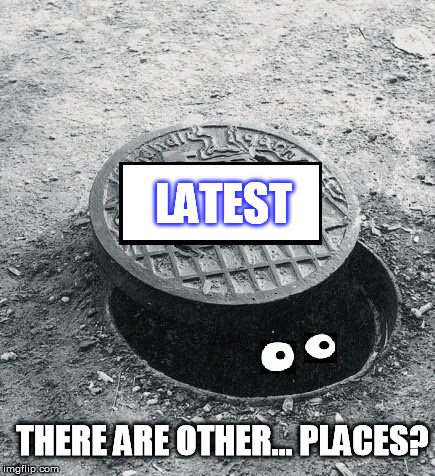 the thing in the hole | THERE ARE OTHER... PLACES? LATEST | image tagged in the thing in the hole | made w/ Imgflip meme maker