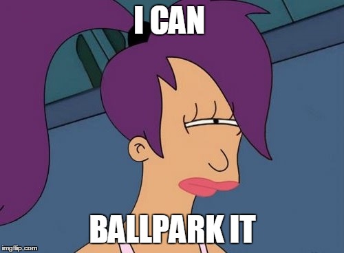 I CAN BALLPARK IT | made w/ Imgflip meme maker