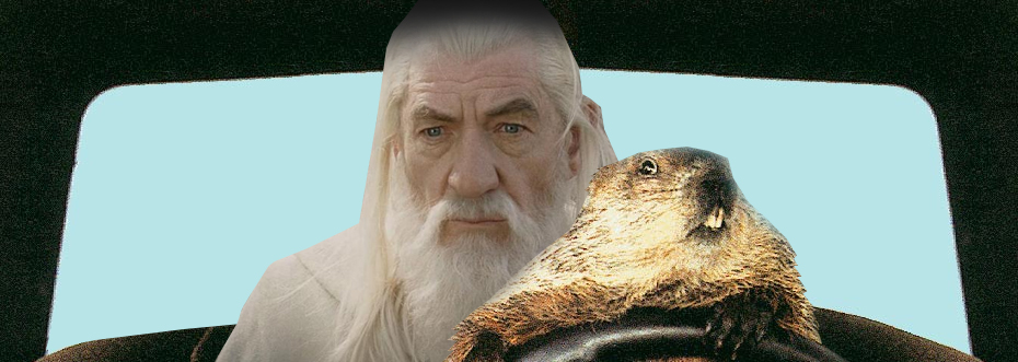 High Quality Gandalf Groundhog  Blank Meme Template