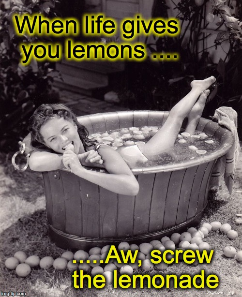 making the best of things doesn't always mean following a rule | When life gives you lemons .... .....Aw, screw the lemonade | image tagged in life gives you lemons | made w/ Imgflip meme maker