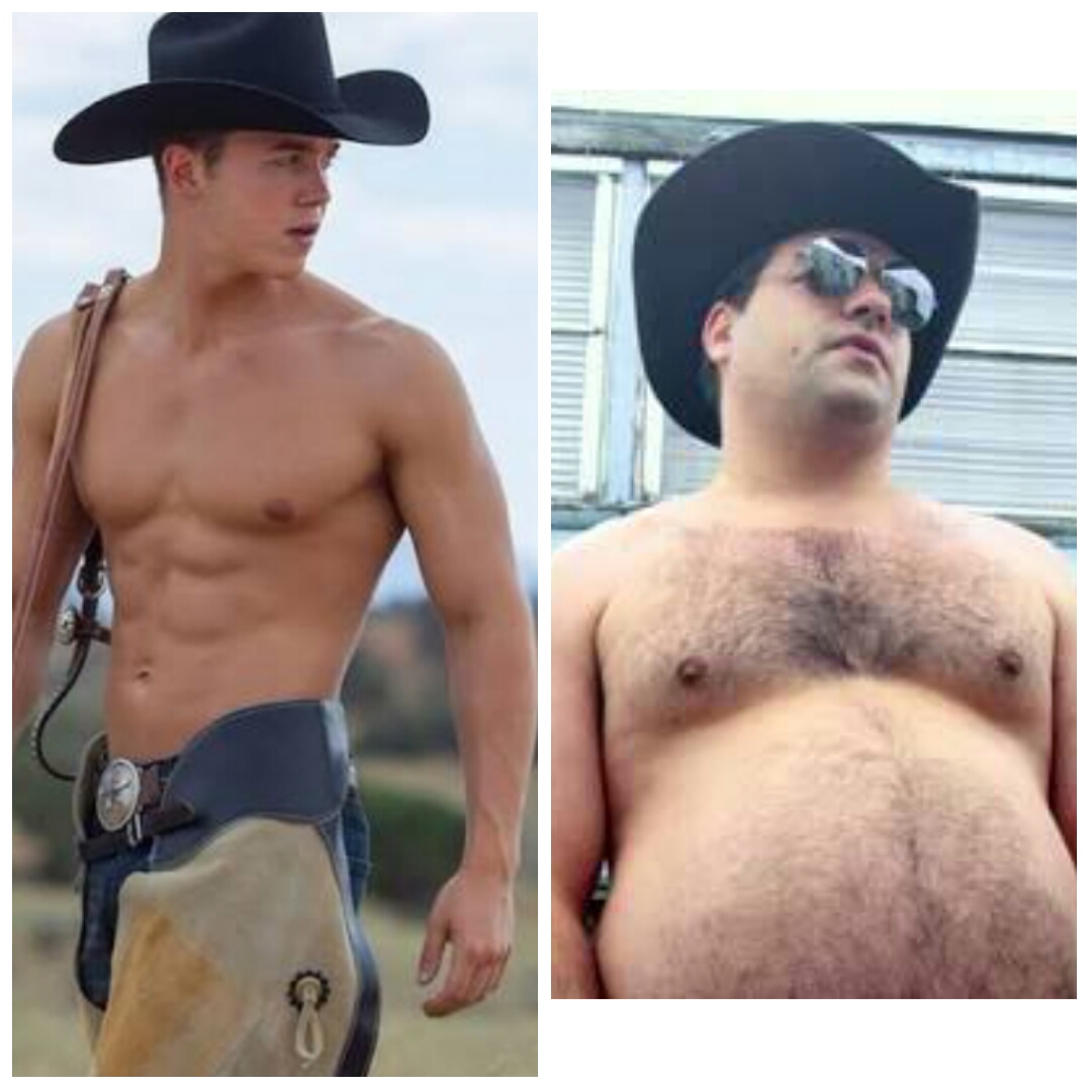 High Quality cowboy expectation vs reality Blank Meme Template