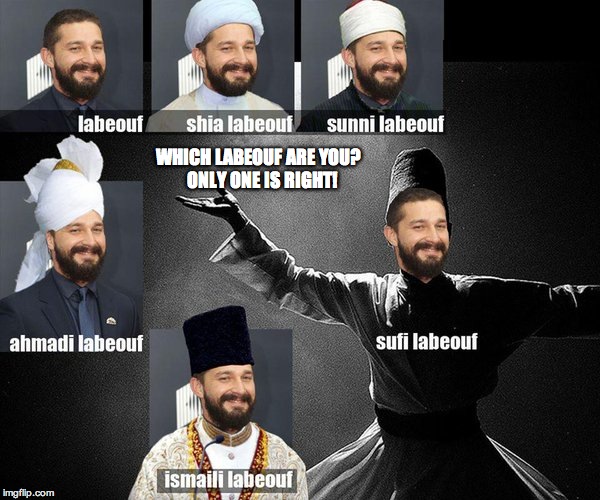WHICH LABEOUF ARE YOU?  ONLY ONE IS RIGHT! | made w/ Imgflip meme maker