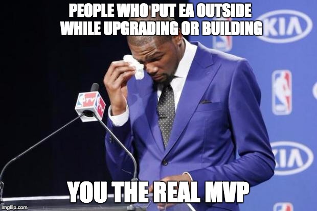 You The Real MVP 2 Meme | PEOPLE WHO PUT EA OUTSIDE WHILE UPGRADING OR BUILDING; YOU THE REAL MVP | image tagged in memes,you the real mvp 2,ClashOfClans | made w/ Imgflip meme maker