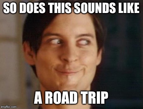 Spiderman Peter Parker Meme | SO DOES THIS SOUNDS LIKE; A ROAD TRIP | image tagged in memes,spiderman peter parker | made w/ Imgflip meme maker
