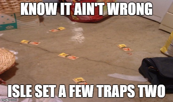 KNOW IT AIN'T WRONG ISLE SET A FEW TRAPS TWO | made w/ Imgflip meme maker