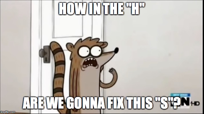 Busting Holes in the Wall | HOW IN THE "H"; ARE WE GONNA FIX THIS "S"? | image tagged in memes | made w/ Imgflip meme maker