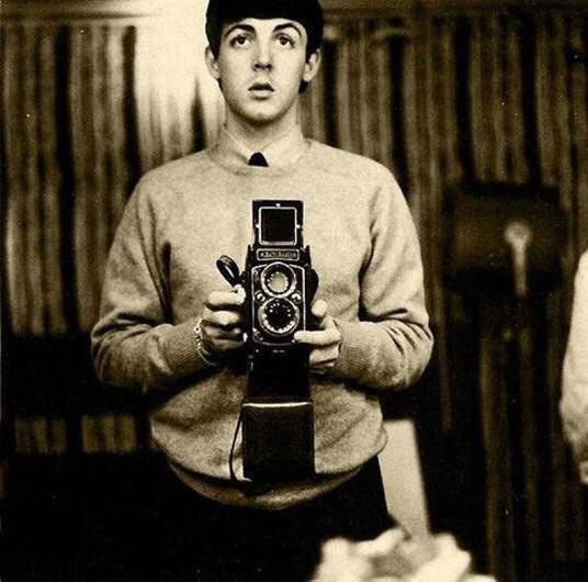 Paul McCartney selfie Blank Meme Template