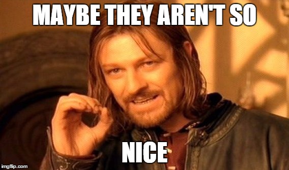 One Does Not Simply Meme | MAYBE THEY AREN'T SO NICE | image tagged in memes,one does not simply | made w/ Imgflip meme maker