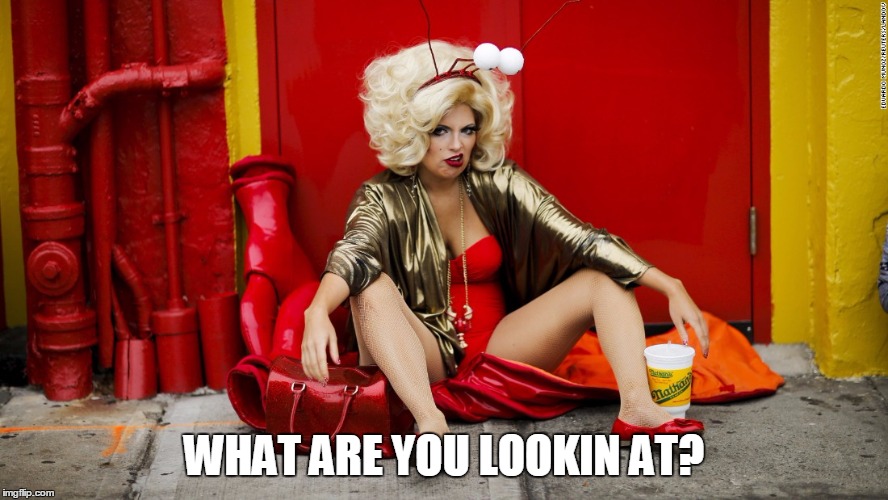 Grumpy Blondes | WHAT ARE YOU LOOKIN AT? | image tagged in grumpy blondes | made w/ Imgflip meme maker