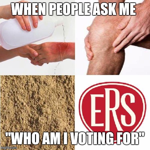 Not trying to get political, but... | WHEN PEOPLE ASK ME; "WHO AM I VOTING FOR" | image tagged in feel the bern | made w/ Imgflip meme maker