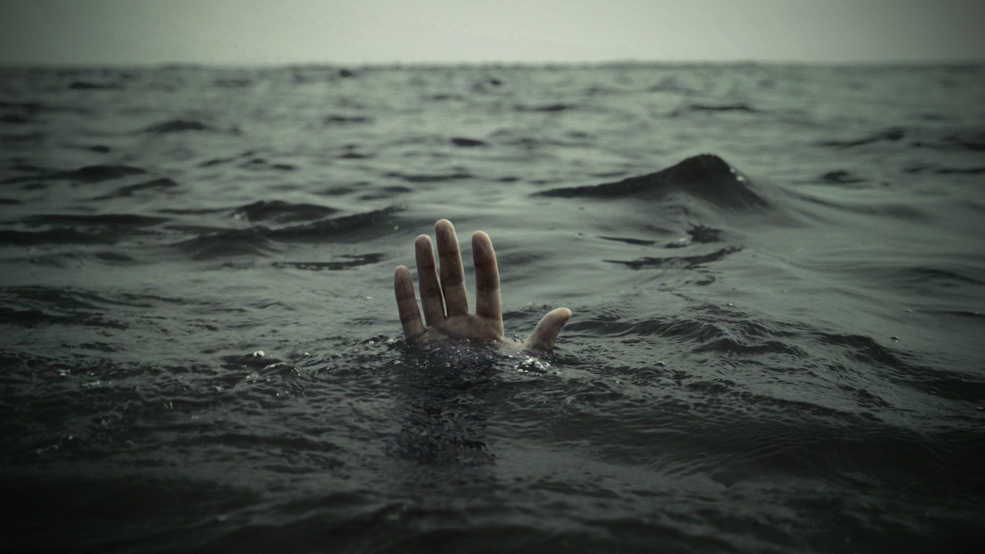 High Quality Hands-Drowning-Sea Blank Meme Template