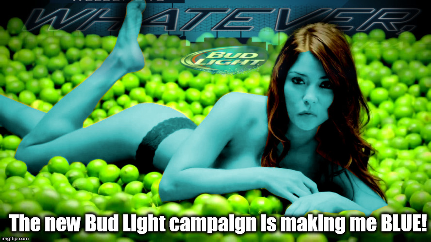 bud light blues | The new Bud Light campaign is making me BLUE! | image tagged in commercials | made w/ Imgflip meme maker