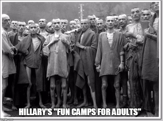 HILLARY'S "FUN CAMPS FOR ADULTS" | image tagged in fema | made w/ Imgflip meme maker